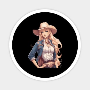 Western Cowgirl Magnet